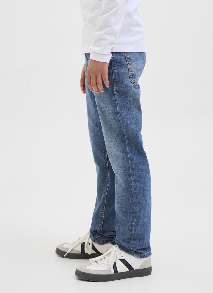 Jack & Jones Junior Kids Jjiglenn Sq 901 Noos Straight Fit Jeans  - Image 3