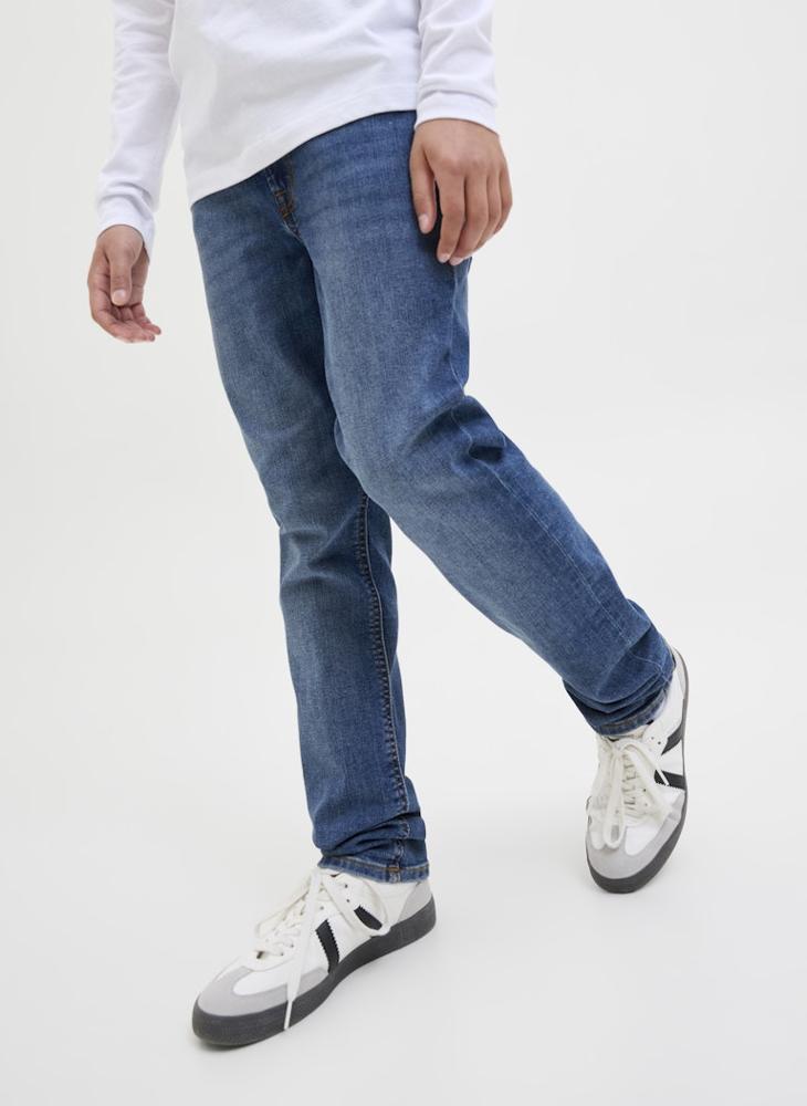 Jack & Jones Junior Kids Jjiglenn Sq 901 Noos Straight Fit Jeans  - Image 4