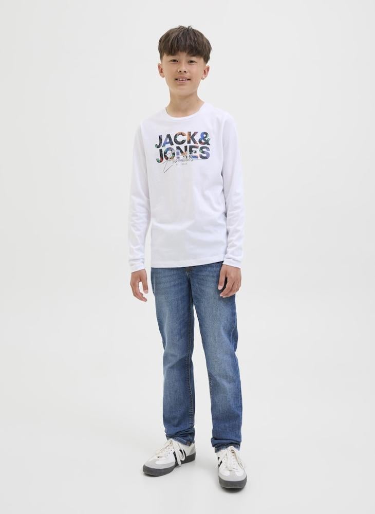 Jack & Jones Junior Kids Jjiglenn Sq 901 Noos Straight Fit Jeans  - Image 5