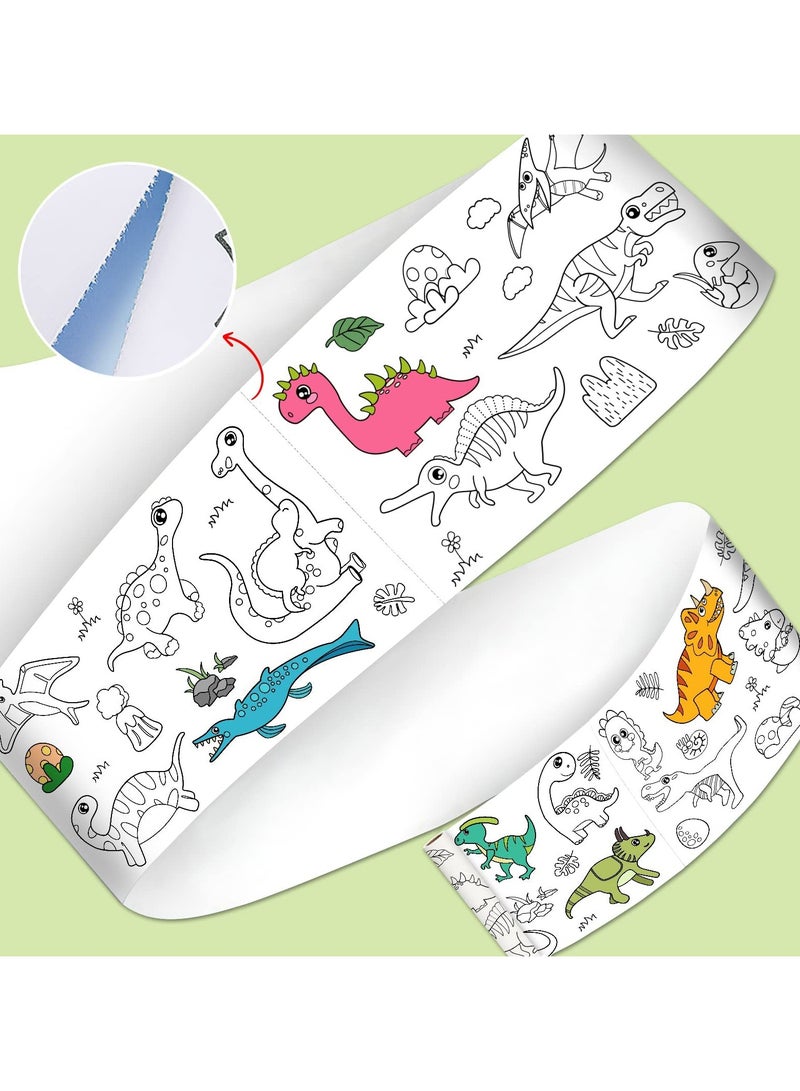 Mr. Penda Children's Drawing Roll, Coloring Paper Roll for Kids, Kids Craft Painting Color Filling Paper, DIY Painting Paper for Girls and Boys (Dinosaur) - Image 3