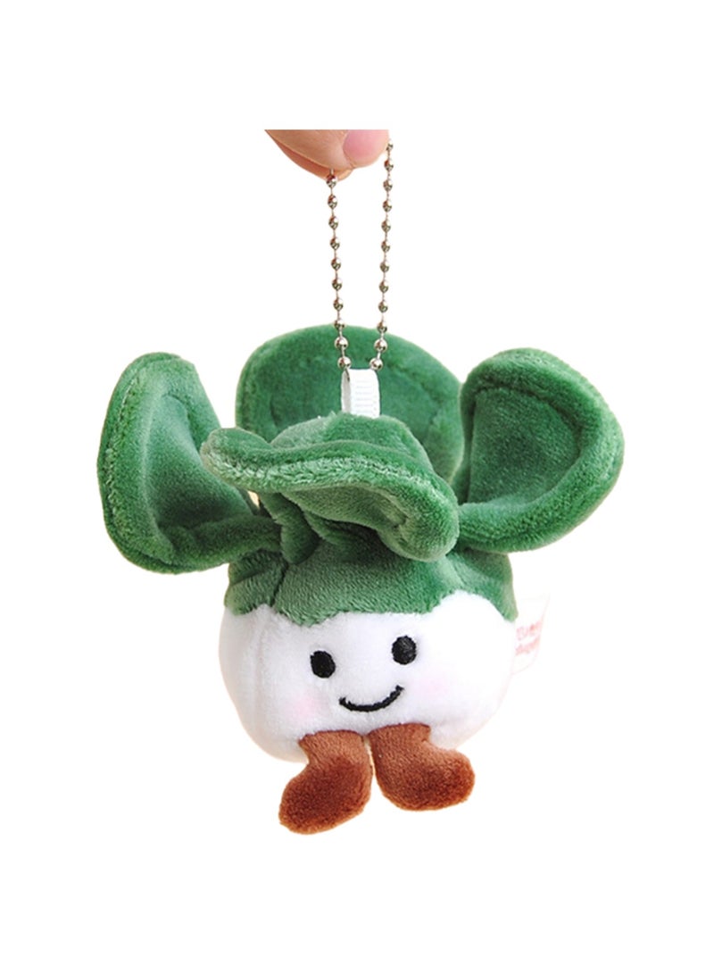 9cm Cabbage Plush Pendant Keychain Cute Vegetable Plush Doll Schoolbag Accessories Toy Keychain Boy Girl Gift  - Image 1