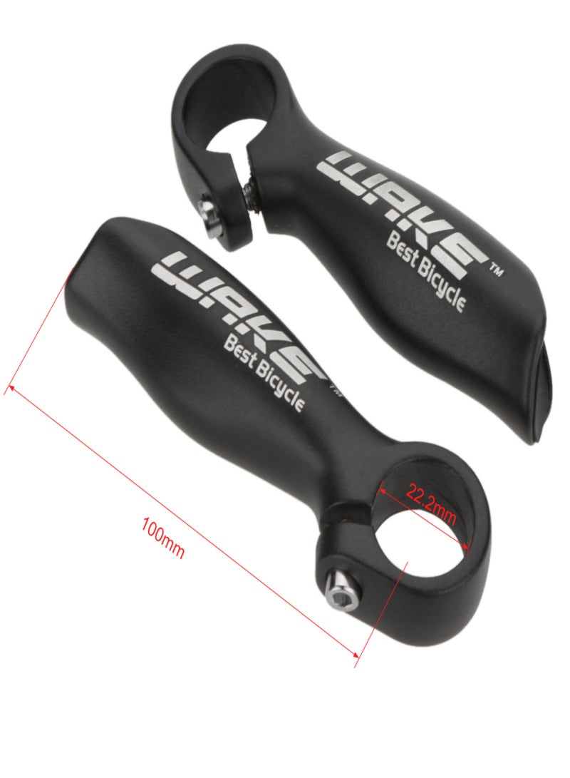 WAKE 2Pcs Cycling Mountain Bike Bicycle MTB Handle Bar End Aluminium Alloy Security Grips 22.2mm - Image 2