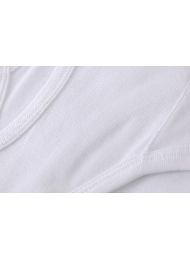 Winging Day Boys' Cotton 6-Pack All White Briefs Underwear Size 12T, White Brief 005, 12 - Image 2