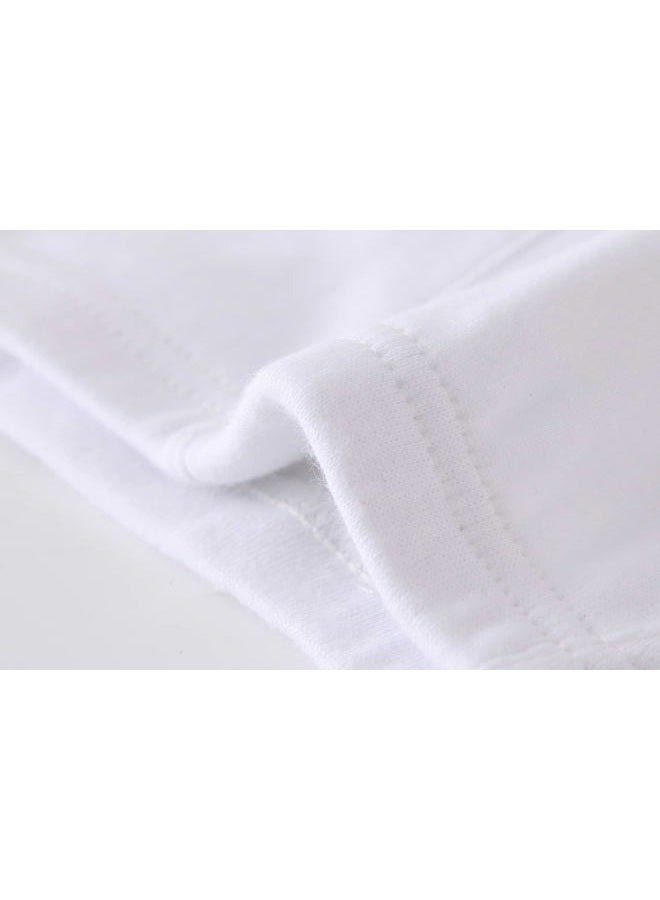Winging Day Boys' Cotton 6-Pack All White Briefs Underwear Size 12T, White Brief 005, 12 - Image 5