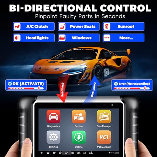 Autel OBD2 Scanner bidirectional scan Tool: MK808Z 2025 Diagnostic Tool for All Vehicles Upgraded from maxicom MK808S MX808S,All System Diagnose, Active Test,Escaner Automotriz,Work as MX900 MK900BT - Image 3