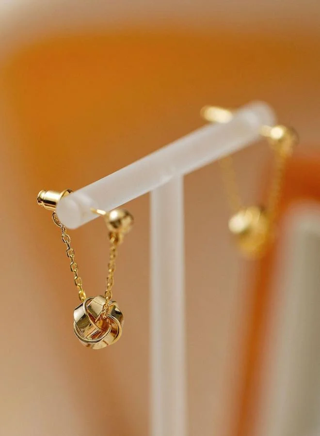 Take Two Solid Spherical Multi-Turn Drop Earrings