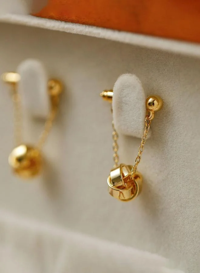 Take Two Solid Spherical Multi-Turn Drop Earrings