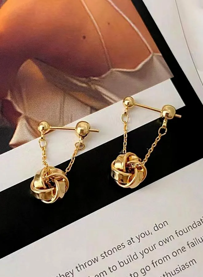 Take Two Solid Spherical Multi-Turn Drop Earrings