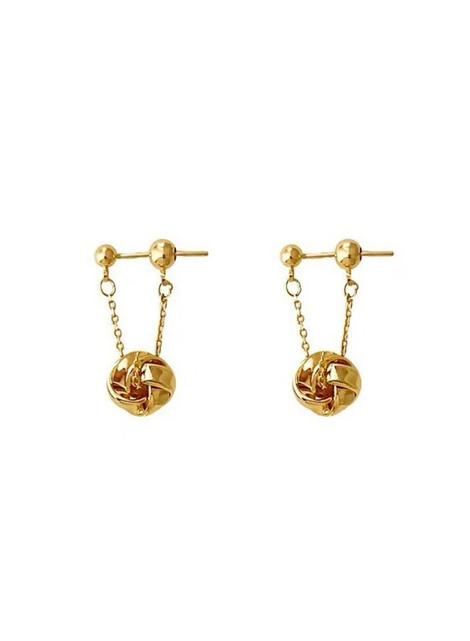 Take Two Solid Spherical Multi-Turn Drop Earrings