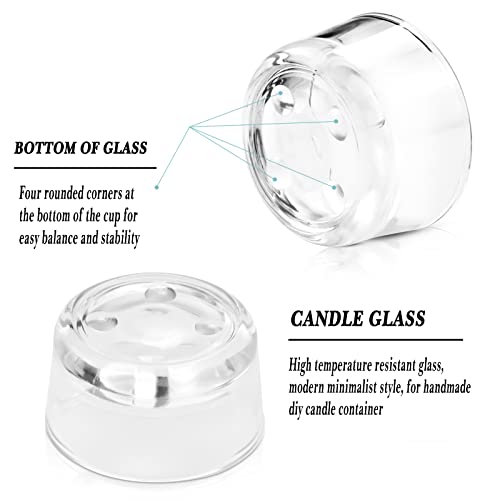 UPlama 36 Pack Clear Glass Tealight Candle Holders, 1.8 Inch Wide x 1 Inch High, for 1.5" Tealights, Bulk for Wedding Centerpieces, Party, Dinner, Home Decor - Image 3