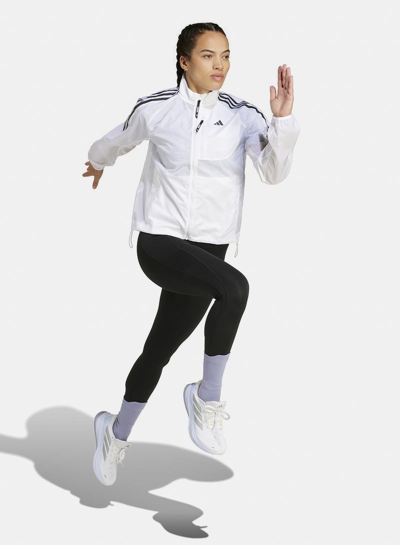 Adidas Own The Run 3 Stripes Packable Jacket - Image 2
