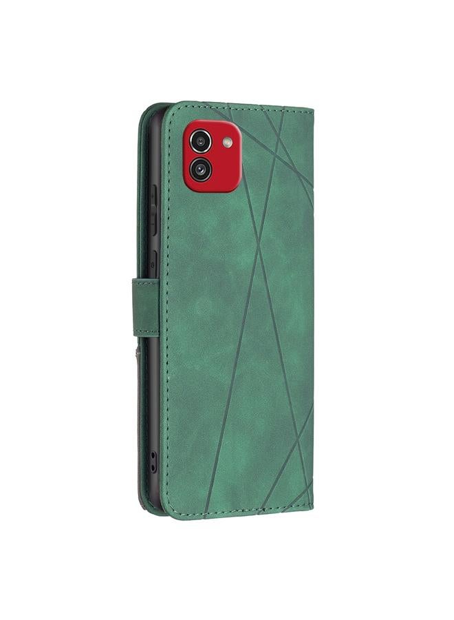 اس-توب جراب لهاتف Samsung Galaxy A03 مقاس 166 مم BF05 جراب هاتف جلدي بمشبك مغناطيسي وملمس معيني - Image 3