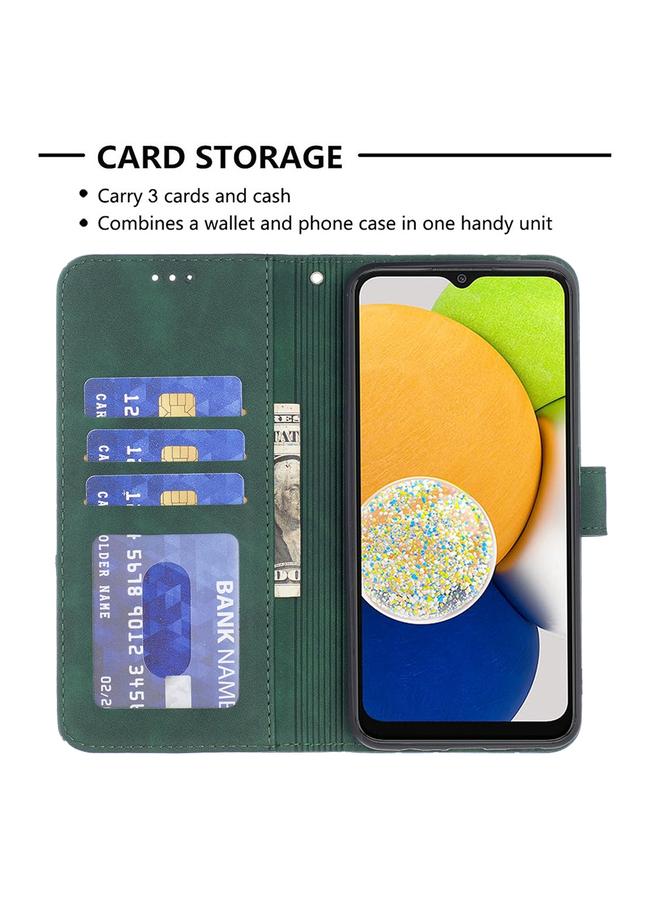 اس-توب جراب لهاتف Samsung Galaxy A03 مقاس 166 مم BF05 جراب هاتف جلدي بمشبك مغناطيسي وملمس معيني - Image 5