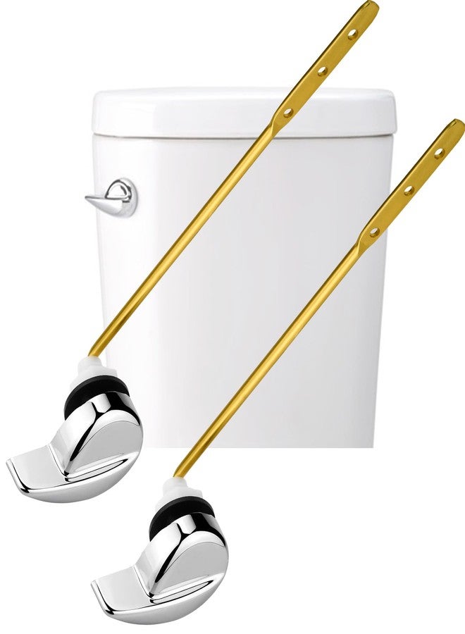 انكابل طقم استبدال مقبض المرحاض، عبوتان من مقبض تدفق المرحاض العالمي للتركيب الأمامي، متوافق مع خزانات المراحيض القياسية الأمريكية، وكوهلر، وتوتو، وجيربر، ومانسفيلد، وجلاسير باي - Image 1