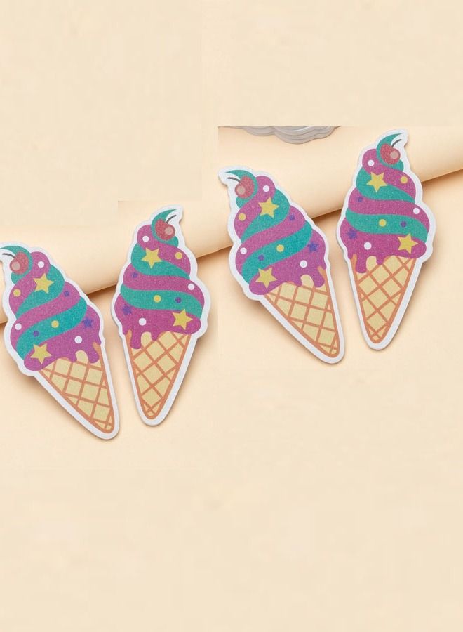 4 قطع مبرد اظافر من مجموعة اكسسوارات العناية بالاظافر بتصميم مزدوج - Image 1