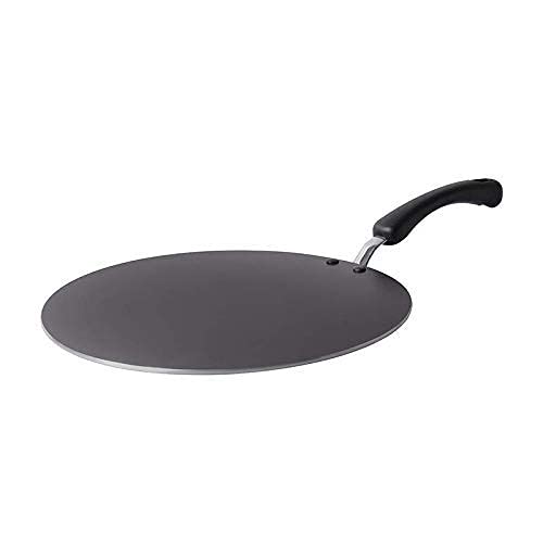 Meyer Aluminium Non Stick Edge-Less Flat Tawa, Orange, 30 cm, (01841) - Image 1