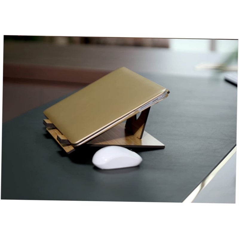 Wooden Laptop Stand Lightweight Portable Laptop Rack for Home Use - Image 3