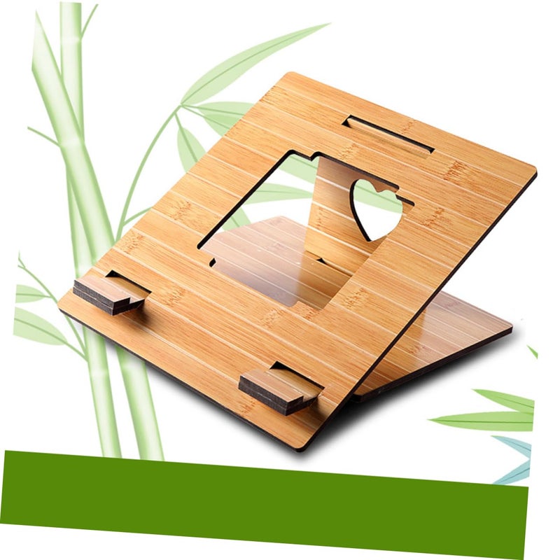 Wooden Laptop Stand Lightweight Portable Laptop Rack for Home Use - Image 4