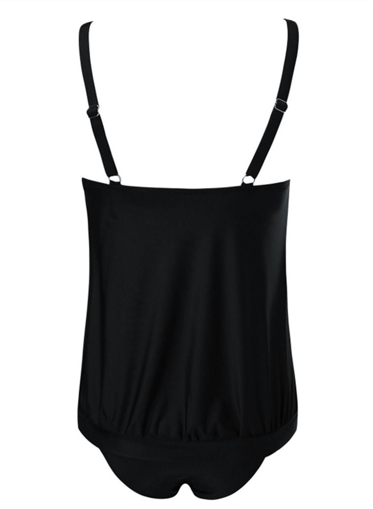 Loquat 2 Piece Boxer Swimsuit Beach Bikini Black - Image 2