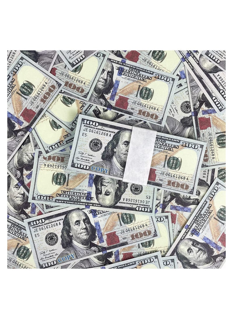 MissTiara - 1000 Pieces Prop Money Full Print 2 Sided Motion Picture Money Face Money Dollar Bills Realistic Money Stacks,Copy Money Play Money That Looks Real for Movie, TV, Videos - Image 1