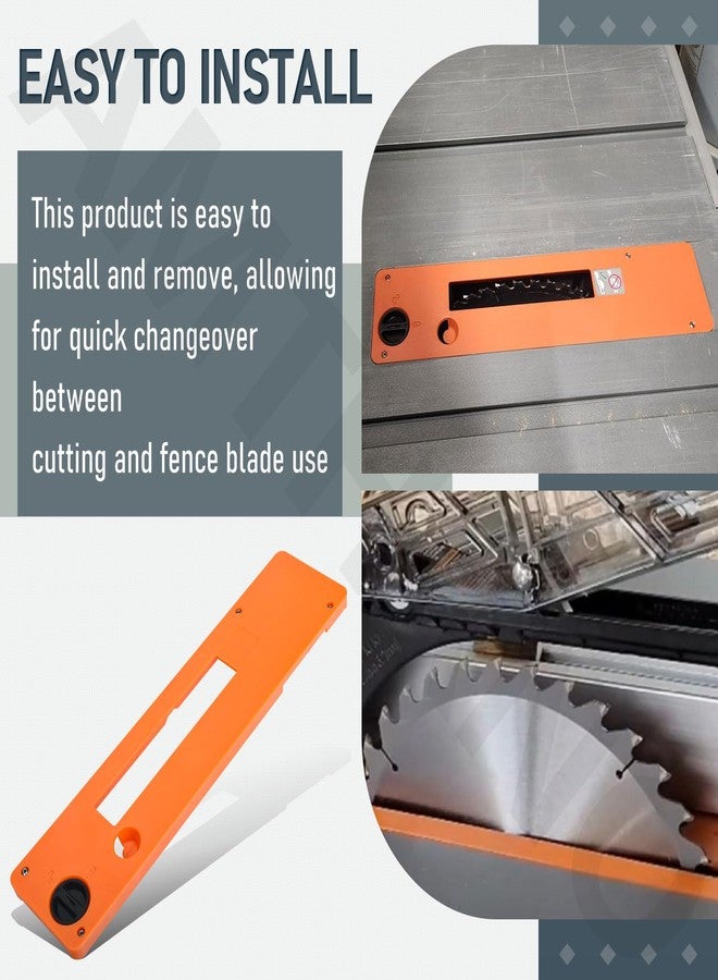 AMTHKNO 089240028701 Table Saw Plate kit Compatible with Ridgid Table Saw Plate Dado Throat for R4514, R4514T, R4518, R4518T, R4518NS Table Saw - Image 4