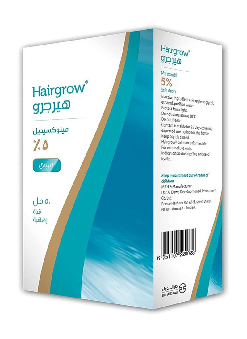 Dar Al Dawa - Hairgrow 5% Minoxidil Solution 50 ML Effective Hair Regrowth Treatment (Pack of 3) - Image 1
