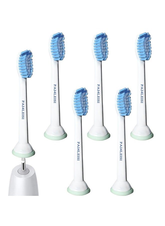 PAI4LEISI Sensitive Replacement Toothbrush Heads Fit for Philips Sonicare HX6053 (6) - Image 1