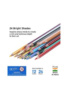 DOMS 24-Piece Colour Pencils Multicolour In Tin Box  - Image 5