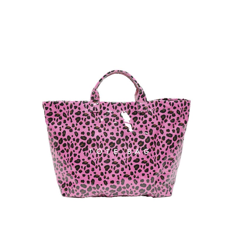Large Capacity Leopard Print Commuter Lazy Style Bag Fashion Portable Large Capacity Shoulder Mommy - Image 1