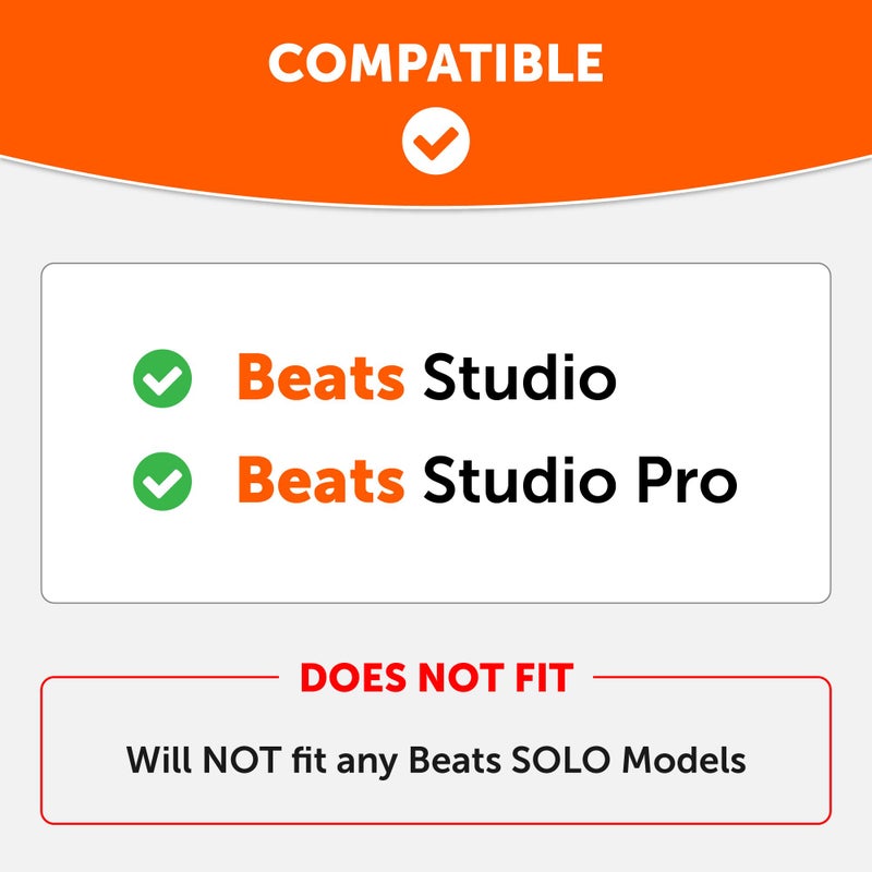 WC BandZ Studio - Silicone Headband Cover for Beats Studio & Studio Pro Headphones by Wicked Cushions | Enhanced Comfort, Style, and Sweat Protection | Does Not Fit Beats Solo | Brown - Image 2