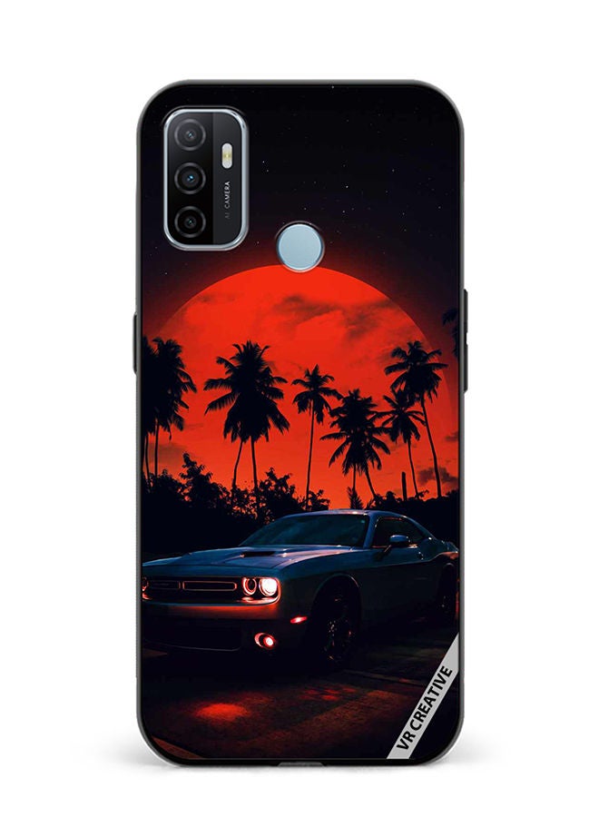 VR CREATIVE Protective Case Cover For Oppo A53 Vintage Car Design Multicolour - Image 1