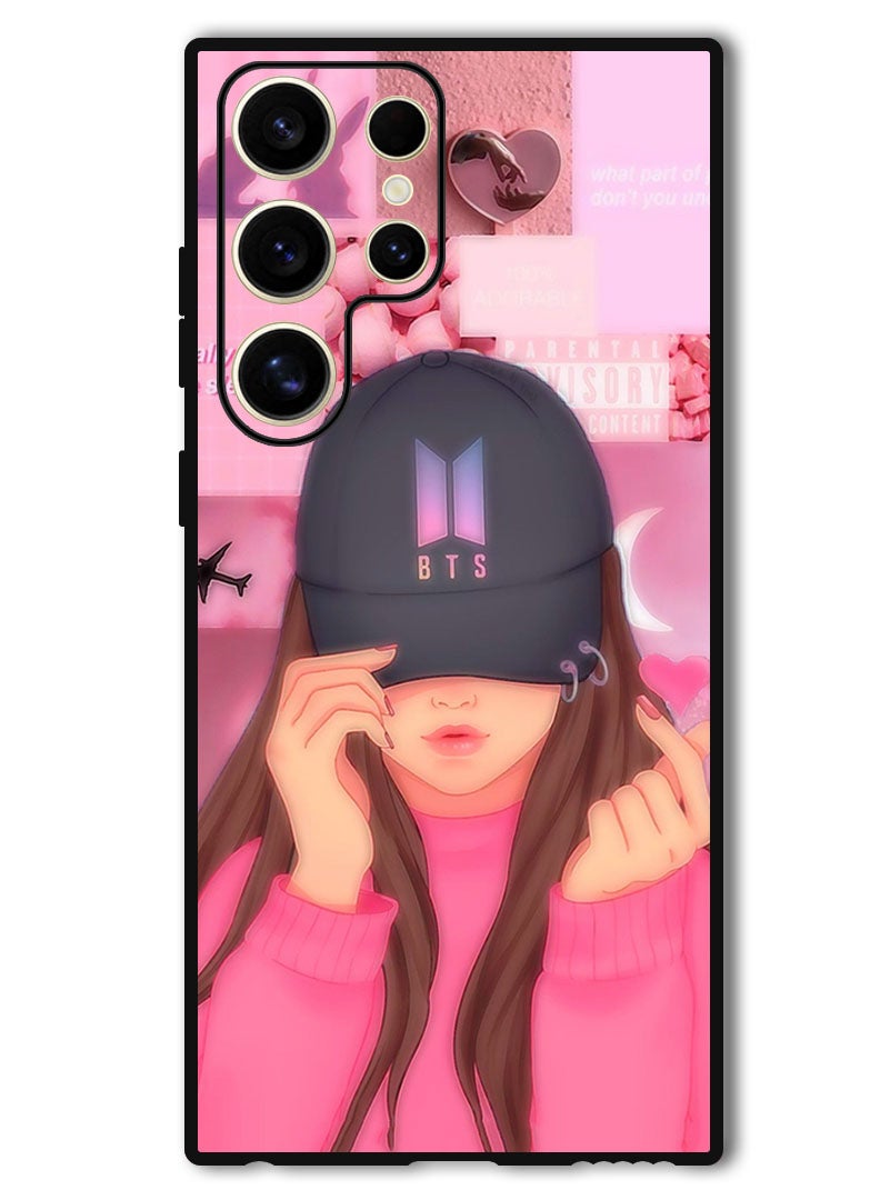Theodor Protective Case Anti Scratch Shock Proof Bumper Cover For Samsung Galaxy S24 Ultra Girl BTS Cap Snap  - Image 1