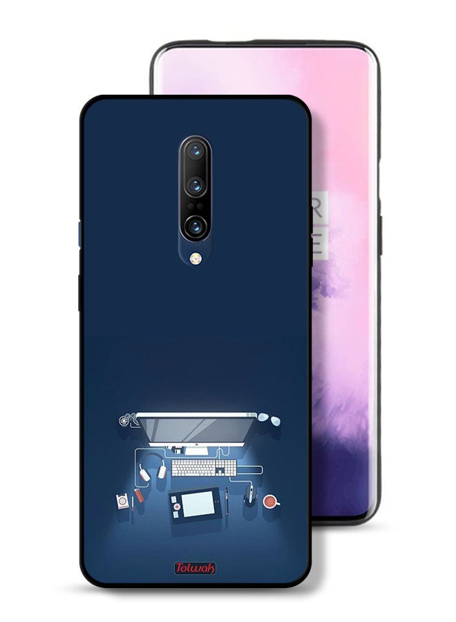 Tolwak OnePlus 7 Pro Protective Case Cover Computer Desk Art - Image 1