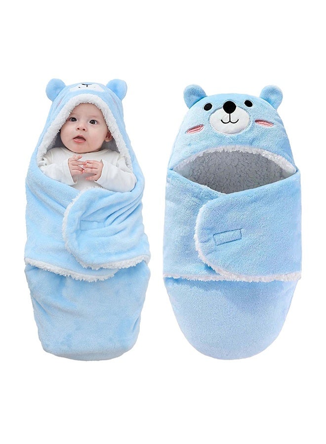 Peachjoy Baby Swaddle Blanket – Ultra Soft Plush Wrap for Newborns 0-6Months, Warm Sherpa Receiving Blanket Essential for Infant Sleep - Image 1