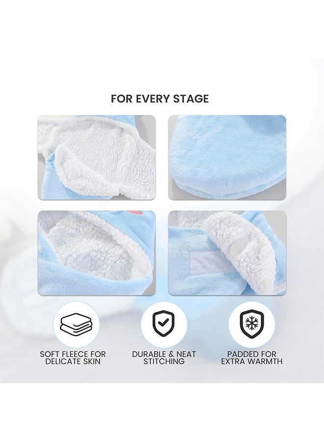 Peachjoy Baby Swaddle Blanket – Ultra Soft Plush Wrap for Newborns 0-6Months, Warm Sherpa Receiving Blanket Essential for Infant Sleep - Image 4