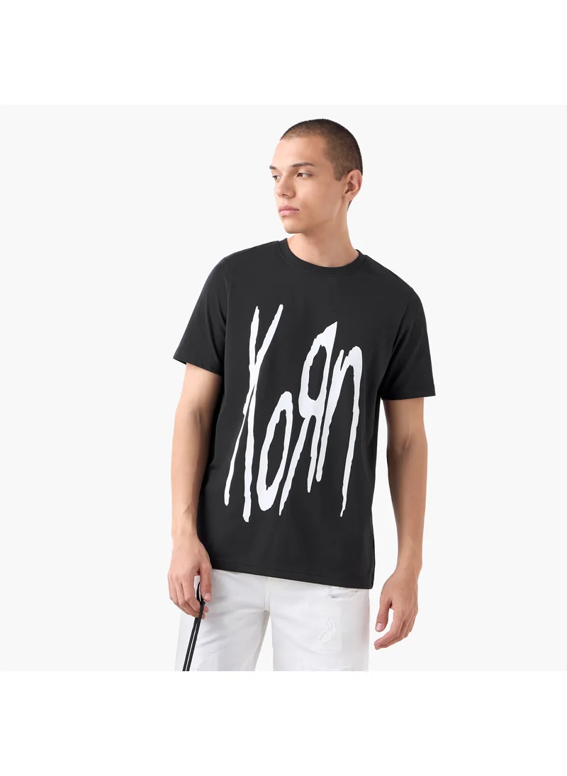 FAV Typographic Print T-shirt with Crew Neck