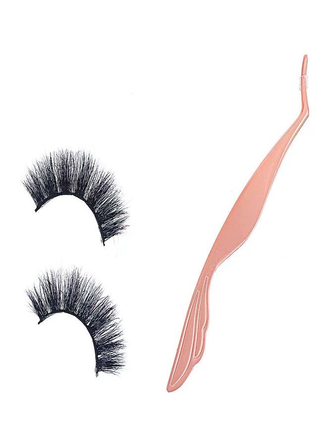 JYHi Eyelash Tweezers for Lash Extensions With Curved Tail Design Eyelash Applicator Tool Stainless Steel Lash Curler Ergonomic Easy Grip Handle Lash Tweezers Rose Gold - Image 2