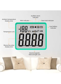 Generic Digital EMF Meter with LCD Display, Electromagnetic Radiation Detector for Home, Office and Outdoor Use, Ideal for Ghost Hunting and Safety Monitoring  - Image 3