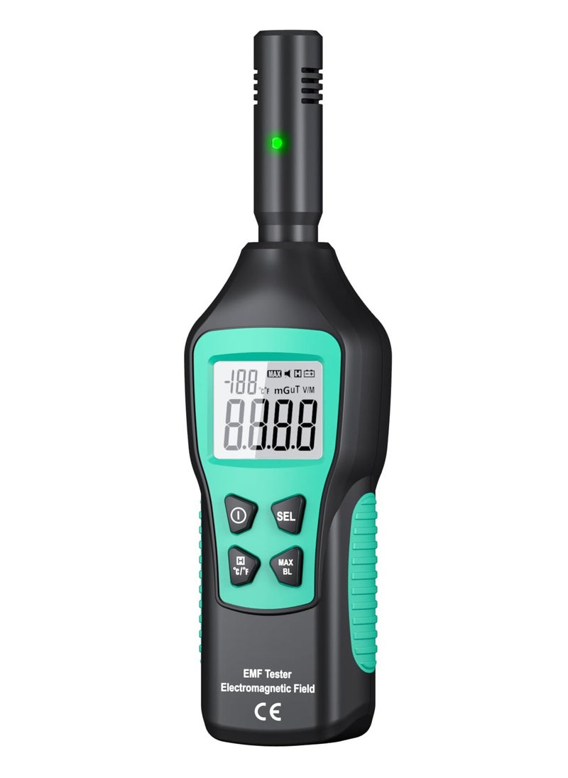 Generic - Digital EMF Meter with LCD Display, Electromagnetic Radiation Detector for Home, Office and Outdoor Use, Ideal for Ghost Hunting and Safety Monitoring - Image 1
