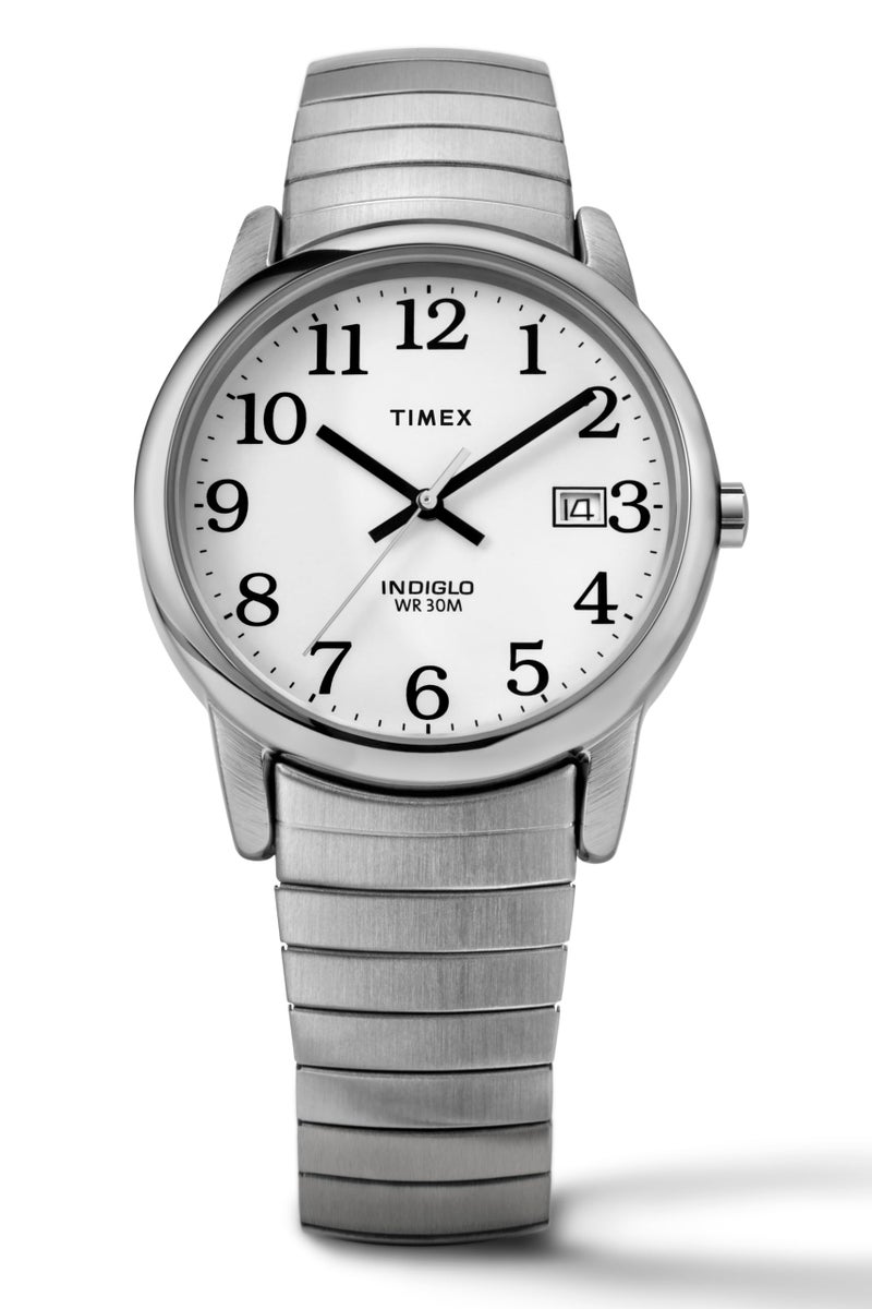 TIMEX ساعة يد أنالوج أنيقة - 43 مم - فضي - Image 5