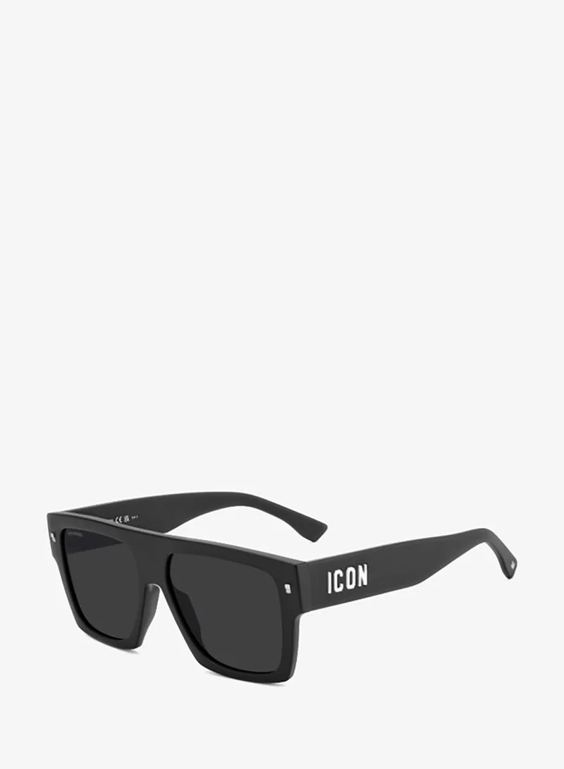 ديسكويرد2 DSQUARED2 ICON 0030/S Sunglasses Black Rectangular