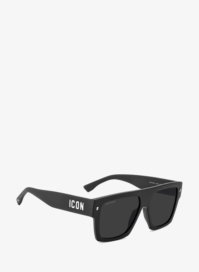 ديسكويرد2 DSQUARED2 ICON 0030/S Sunglasses Black Rectangular