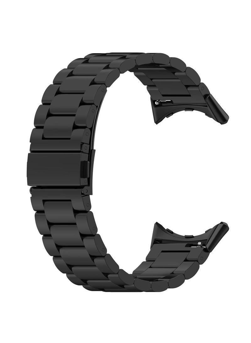 Strap Compatible with Google Pixel Watch 3 45mm No Gap Metal Bands Stainless Steel Band Compatible with Google Pixel Watch 3 45mm (Black) - Image 5