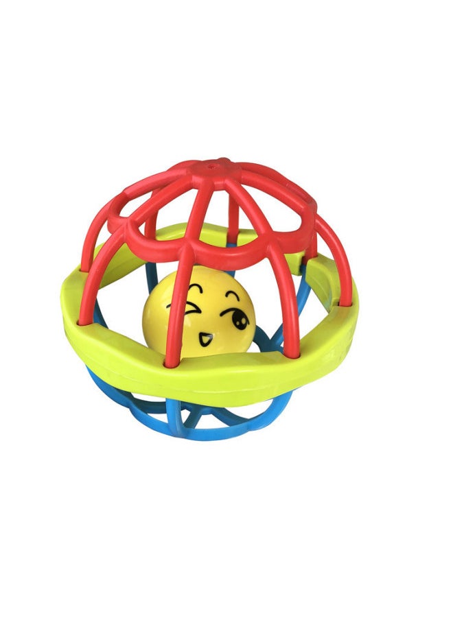 Baby Hand Grab Ball Rattles Fitness Soft Jelly Hand Rattles Fish String Teether Infant Toys 0-1 Year Old Educational Toys-Color:Hand Rattle Silicone Rod (blue)  - Image 4