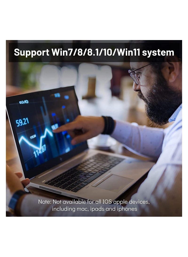 SYOSI Bluetooth Adapter for PC,Mini Bluetooth Receiver 5.1,Bluetooth Dongle,Support Win11/10/8.1/8/7,for Bluetooth Headset/Keyboard/Mouse/Speaker/Mobile Phone/Computers/Game Controller - Image 5