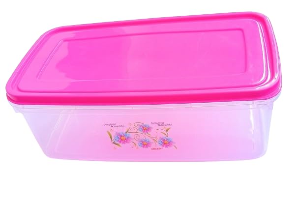 Hookcart 3 PC Big Bread Box For Fridge Food Storage Box Airtight Box for Storage 4000 ML Transparent - Image 3