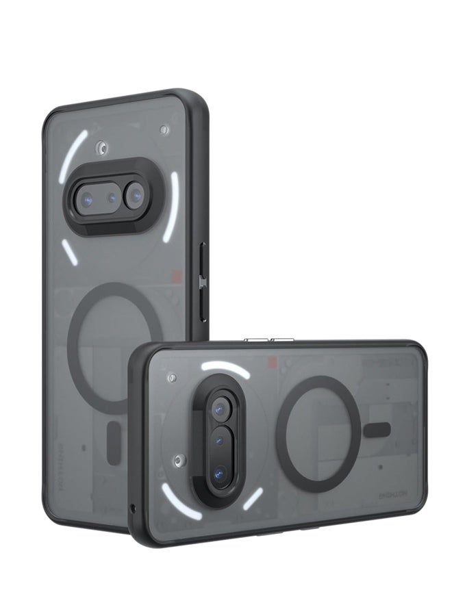 إكس ليفيل جراب مغناطيسي لهاتف نوثينج ٣إيه [مغناطيس أقوى N52] حماية ضد الصدمات، مقاوم للاصفرار والخدش، نحيف للغاية، جراب مغناطيسي مع شحن لاسلكي لهاتف نوثينج ٣إيه (أسود) - Image 1