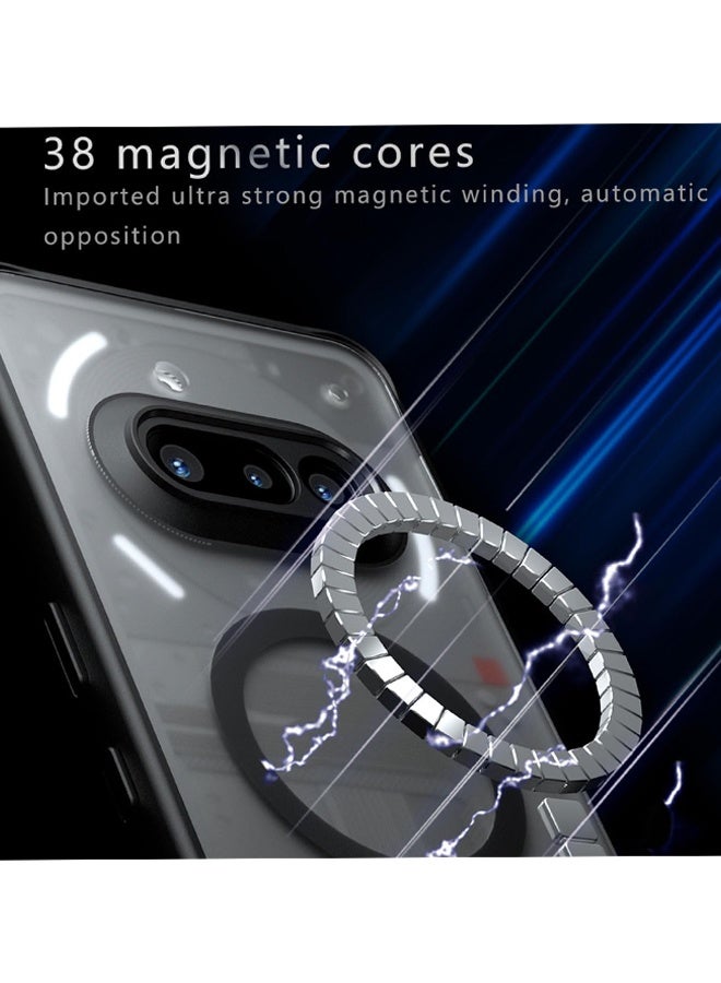إكس ليفيل جراب مغناطيسي لهاتف نوثينج ٣إيه [مغناطيس أقوى N52] حماية ضد الصدمات، مقاوم للاصفرار والخدش، نحيف للغاية، جراب مغناطيسي مع شحن لاسلكي لهاتف نوثينج ٣إيه (أسود) - Image 2