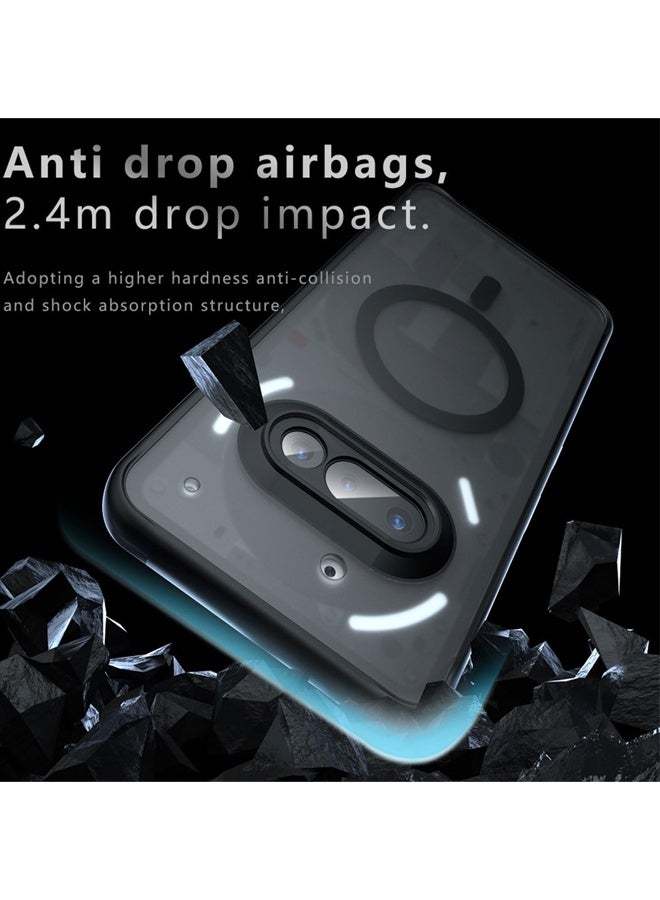 إكس ليفيل جراب مغناطيسي لهاتف نوثينج ٣إيه [مغناطيس أقوى N52] حماية ضد الصدمات، مقاوم للاصفرار والخدش، نحيف للغاية، جراب مغناطيسي مع شحن لاسلكي لهاتف نوثينج ٣إيه (أسود) - Image 3