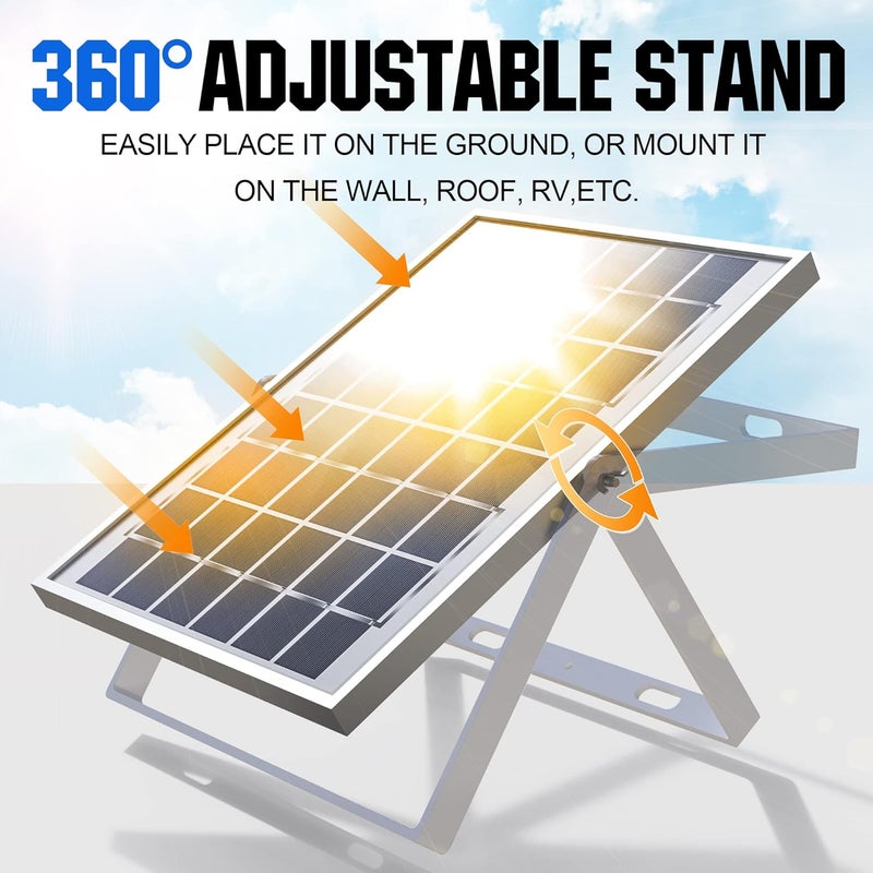 SOLPERK 10W Solar Panel，12V Solar Panel Charger Kit+8A Controller，Suitable for Automotive, Motorcycle, Boat, ATV, Marine, RV, Trailer, Powersports, Snowmobile etc. Various 12V Batteries. (10W Solar) - Image 4